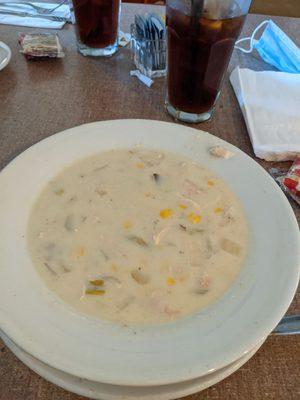 Corn chicken chowder