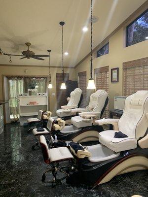 Pedicure room.