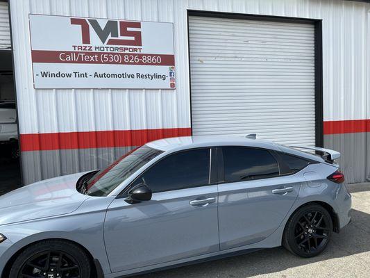 Brand new civic first stop is for window tint