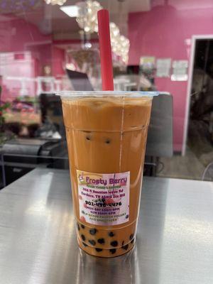 Thai Tea flavor with boba