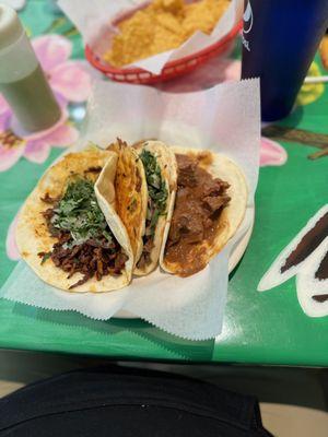 Pastor, Birria & guisada tacos