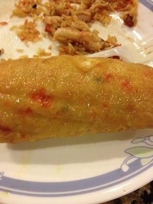 Egg roll soaked in oil!!! So nasty!!!