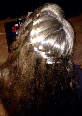 Waterfall braid $15