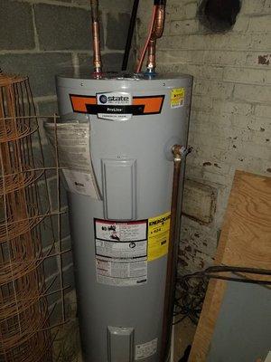 Electric Water Heater install