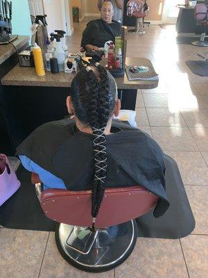 Braids done by me