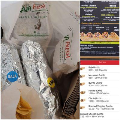 Happy National Burrito Day on 4/1/21 Ordered Baja & Mexican Grilled Shrimp Burrito