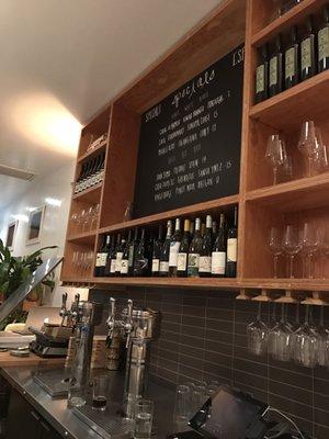 Specials on the blackboard & wines on tap