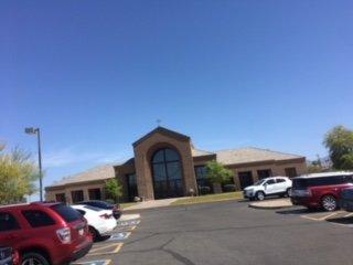 Entrance to Our Lady of the Lake