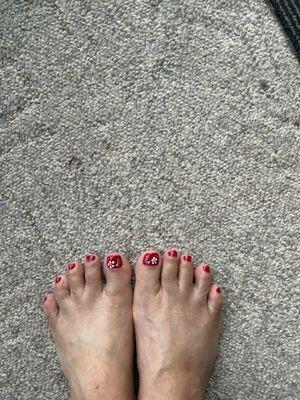 Pedicure done at KT Nails Salon!!