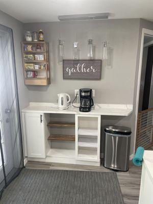 coffee bar area