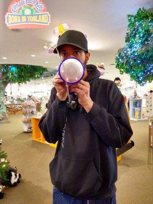 My guy had a great time perusing the toys at Babyland General Hospital.