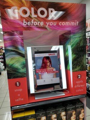 Try color before you buy kiosk