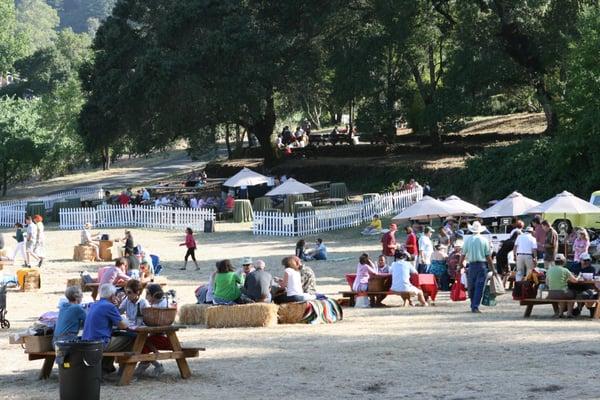 Pre-show picnicking, wine, music and food trucks in the historic park begining at 5pm - photo by Sherry Lambert