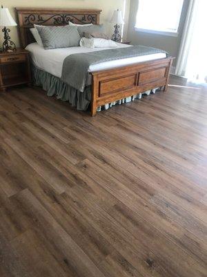 Beautiful LVT floating floor. Color - Ashley Pine