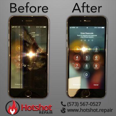 I fixed this iPhone 6 with a broken screen.   https://www.hotshot.repair/mo/columbia/iphone-repair/