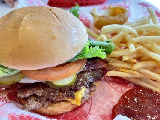 Original Double 'n Cheese Steakburger Combo