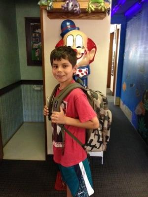 Our back to school Backpack winner for 2015!