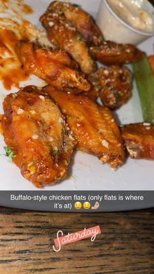 The flavoring of these Buffalo wings literally have you drooooling!