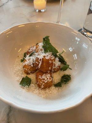 Crispy Polenta with Black Truffle and Parmesan