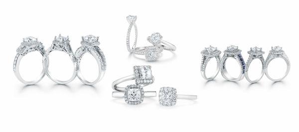 The store has over 200 Engagement ring styles to try on.