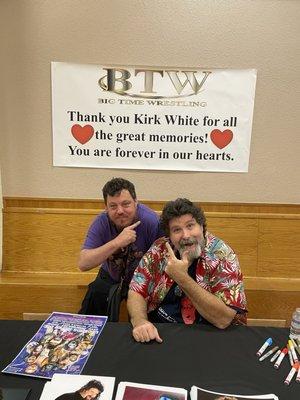 Meeting WWE Hall of Famer Mick Foley at a Big Time Wrestling event