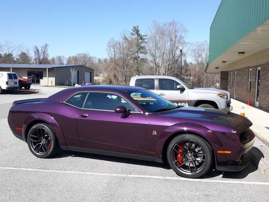 Challenger.. Nano Ceramic coating.. Asheville Auto Spa