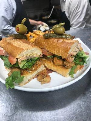 Crispy Crawfish Po'Boy