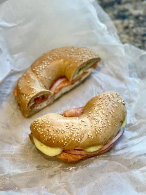 Bagel with lox