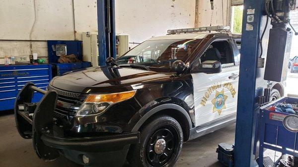 We maintain the CHP cars!