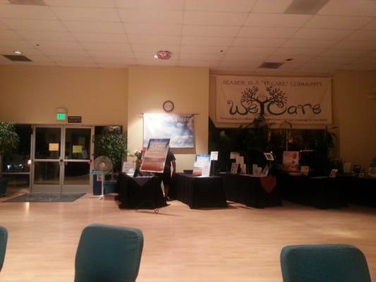 Welcome area for Center for Spiritual Healing.