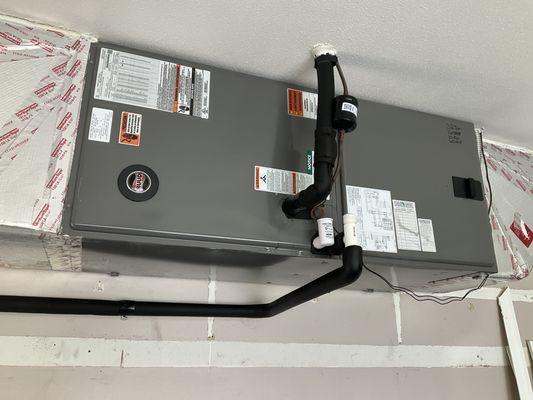 Ruud Horizontal Air Handler. New AC Installation in North Port, FL!