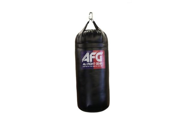 AFG FIGHT® 80 LBS PUNCHING BAG SOLID BLACK CUSTOM MADE IN THE USA