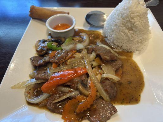 Pepper Steak Lunch