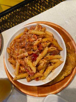 Crawfish & Conecuh Sausage Penne Pasta