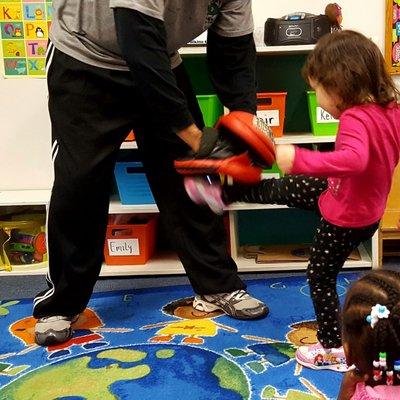 Safe Zone!
 Teaching to exercise our bodies and learn self-Defense along with Stranger Danger!