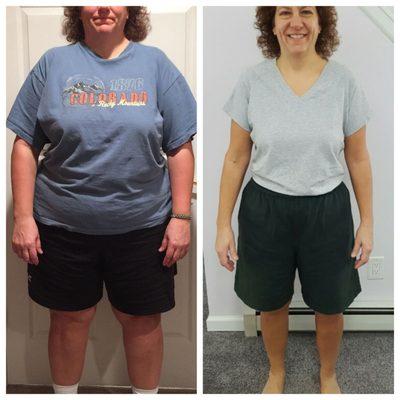 Tina lost 80 lbs. in 1 year!