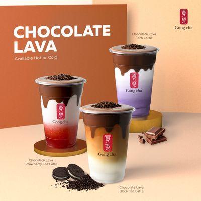 New chocolate lava drinks, limited time only.