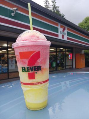 Beautiful Slurpee excellent as usual cheers me up and makes my day!