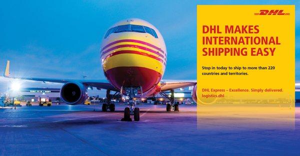 FREE drop-off for DHL international shipment