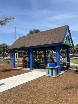 Pavilion near playground