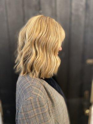 Blonde highlights and lowlights