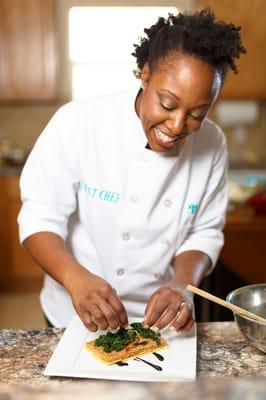 Chef Nicole Plating