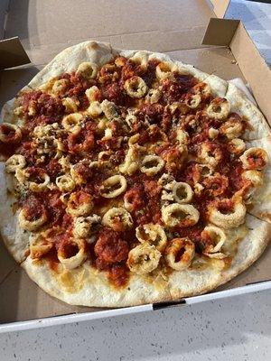 Calamari Marinara Pizza