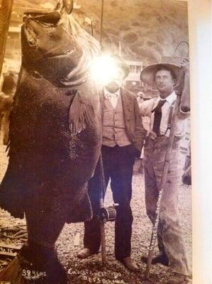 Historic photo inside the Fish Market at Seaport Village in Sandiego, California