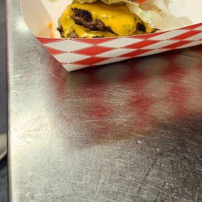 Double cheese burger