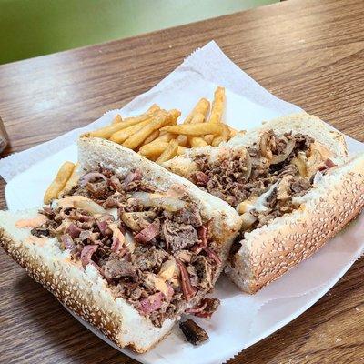 Gio's Special Cheesesteak.  They now have seeded rolls.