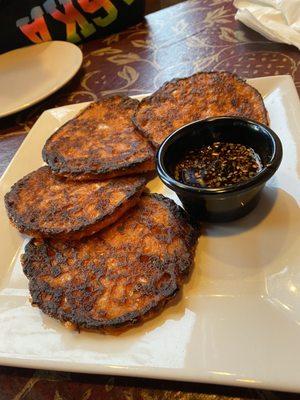 Kimchi pancakes