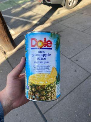 $6 pineapple juice