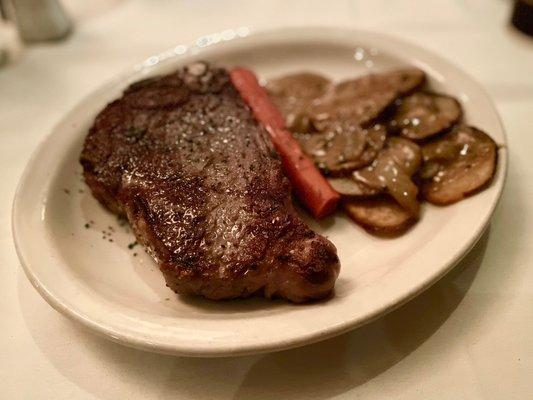 Off-menu special: 20-ounce prime, dry-aged Kansas City strip