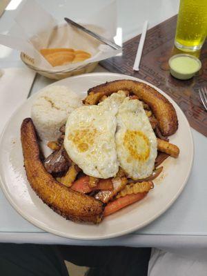 Lomo saltado with fries..